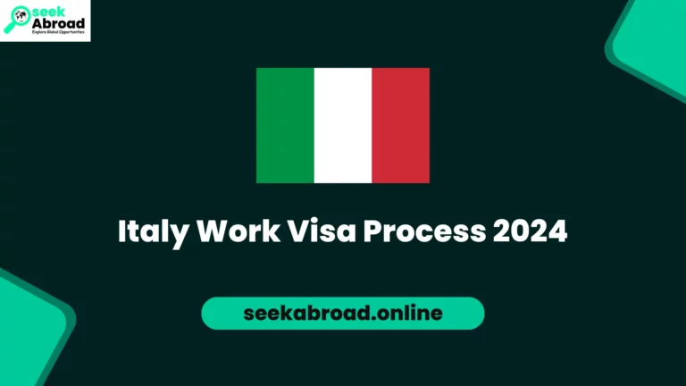 Italy Work Visa Process 2024