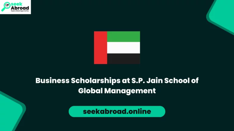 S.P. Jain School of Global Management Scholarship: Your Path to Success